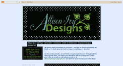 Desktop Screenshot of allisonivydesigns.blogspot.com