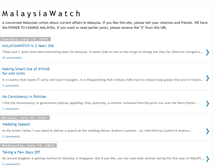 Tablet Screenshot of malaysiawatch2.blogspot.com