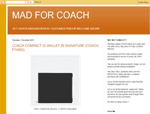 Tablet Screenshot of madforcoach.blogspot.com