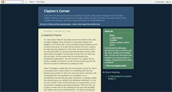 Desktop Screenshot of claytoncorner.blogspot.com