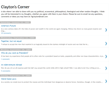 Tablet Screenshot of claytoncorner.blogspot.com