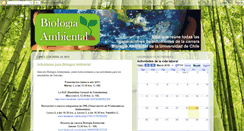 Desktop Screenshot of biologiaambientaluchile.blogspot.com