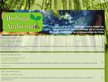 Tablet Screenshot of biologiaambientaluchile.blogspot.com