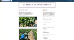 Desktop Screenshot of camillesconsiderations.blogspot.com