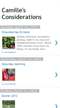 Mobile Screenshot of camillesconsiderations.blogspot.com