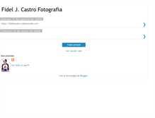 Tablet Screenshot of fideljcastro-fotografia.blogspot.com
