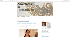 Desktop Screenshot of adventuresinrefashioning.blogspot.com