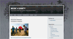 Desktop Screenshot of music4sanity.blogspot.com