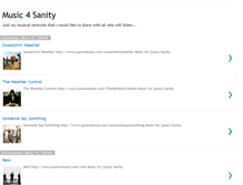 Tablet Screenshot of music4sanity.blogspot.com