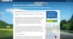 Desktop Screenshot of mantlecelllymphomacaretaker.blogspot.com