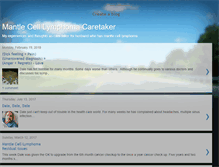 Tablet Screenshot of mantlecelllymphomacaretaker.blogspot.com