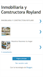 Mobile Screenshot of inmobiliariayconstructoraroyland.blogspot.com