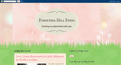 Desktop Screenshot of forsythiahill.blogspot.com