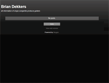 Tablet Screenshot of briandekkers.blogspot.com