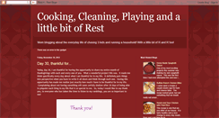 Desktop Screenshot of cookingcleaningplaying.blogspot.com