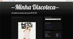 Desktop Screenshot of minhadiscoteca.blogspot.com