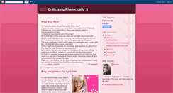 Desktop Screenshot of critizerhetoric.blogspot.com