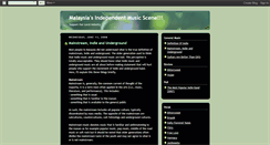 Desktop Screenshot of malaysiaindiescene.blogspot.com