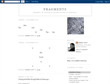 Tablet Screenshot of andrewsfragments.blogspot.com