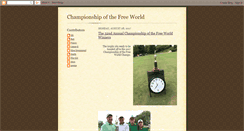 Desktop Screenshot of championshipofthefreeworld.blogspot.com