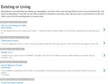 Tablet Screenshot of existingorliving.blogspot.com