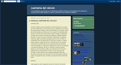 Desktop Screenshot of cuentamedelclculo.blogspot.com