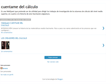 Tablet Screenshot of cuentamedelclculo.blogspot.com