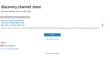 Tablet Screenshot of discovery-channel-store.blogspot.com