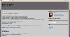 Desktop Screenshot of eeuwigzonde.blogspot.com