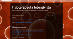 Desktop Screenshot of fisioterapeutaintensivista.blogspot.com