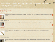 Tablet Screenshot of muautismrepetitiveplaypatterns.blogspot.com