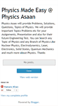 Mobile Screenshot of physicsasaan.blogspot.com