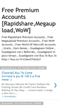 Mobile Screenshot of free-premium-accounts.blogspot.com