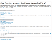 Tablet Screenshot of free-premium-accounts.blogspot.com