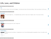 Tablet Screenshot of lifeloveandchildren.blogspot.com