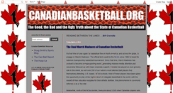 Desktop Screenshot of canadianbasketball.blogspot.com