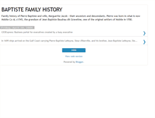 Tablet Screenshot of baptistefamily.blogspot.com