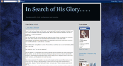 Desktop Screenshot of insearchofhisglory.blogspot.com