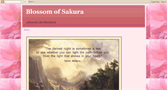 Desktop Screenshot of blossomofsakura.blogspot.com