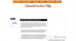 Desktop Screenshot of classificadosvip.blogspot.com
