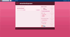 Desktop Screenshot of amantesdoprazer.blogspot.com