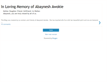 Tablet Screenshot of abaynesh.blogspot.com