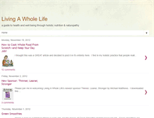 Tablet Screenshot of livingawholelife.blogspot.com