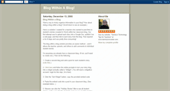 Desktop Screenshot of blogwithinblog.blogspot.com