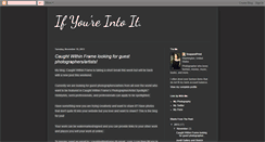 Desktop Screenshot of ifyouareintoit.blogspot.com