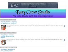 Tablet Screenshot of busycrowstudio.blogspot.com