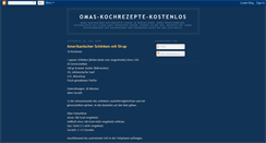 Desktop Screenshot of omas-kochrezepte-kostenlos.blogspot.com