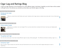Tablet Screenshot of cigarlog.blogspot.com