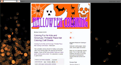 Desktop Screenshot of halloween-coloring.blogspot.com