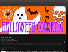 Tablet Screenshot of halloween-coloring.blogspot.com